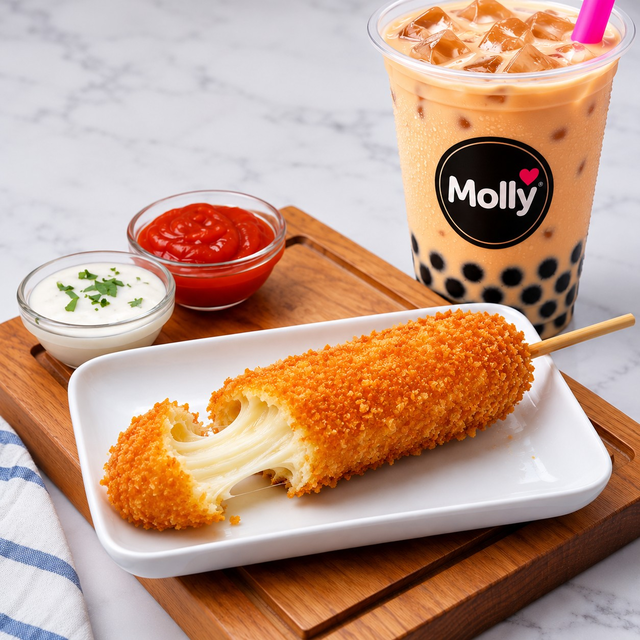 Mozzarella Corndog.