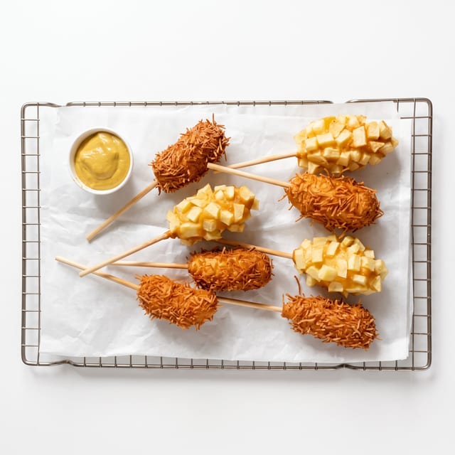 Crispy Potato Corndog.