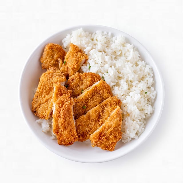 Rice Dish Katsu Chicken.
