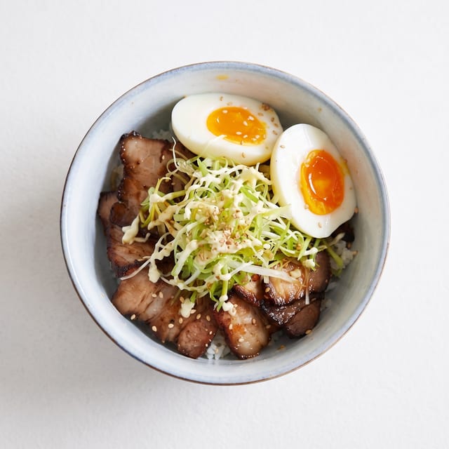 Rice Dish Pork Chashu.