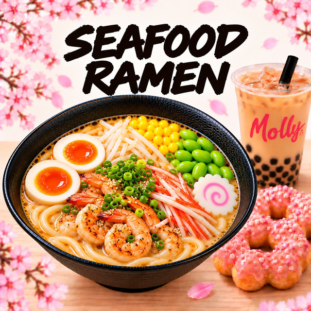 Seafood Ramen (Shrimp & Crab).