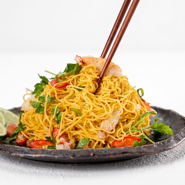 Seafood Stir Fry Noodles.